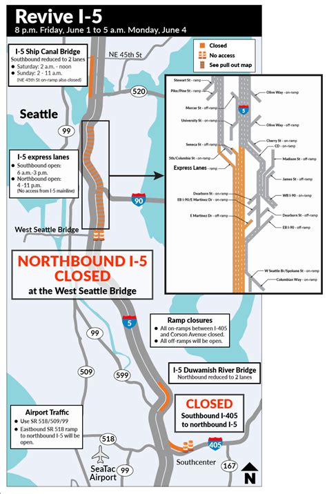 Major I-5 closure set for northbound lanes this weekend